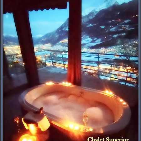 Chalet Con Jacuzzi Vista Montagne Aosta Quarto foto